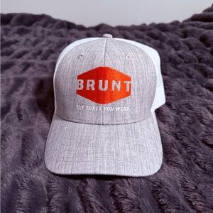 Brunt Gray and White Men's Cap